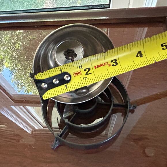 Vintage Handbell with Wooden Handle and Cast Metal Bell, School or Service Bell - Picture 9 of 10